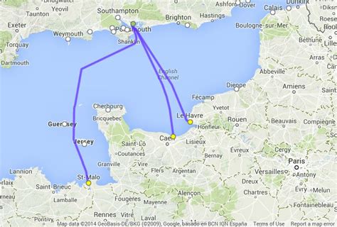 ferry crossing routes uk to france